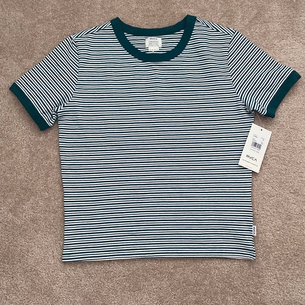RVCA Junior Deep Teal Fitted Tee